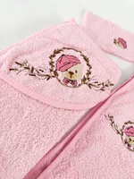 Set pufos baie fetita - roz cu ursulet picture - 3