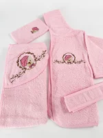 Set pufos baie fetita - roz cu ursulet picture - 1