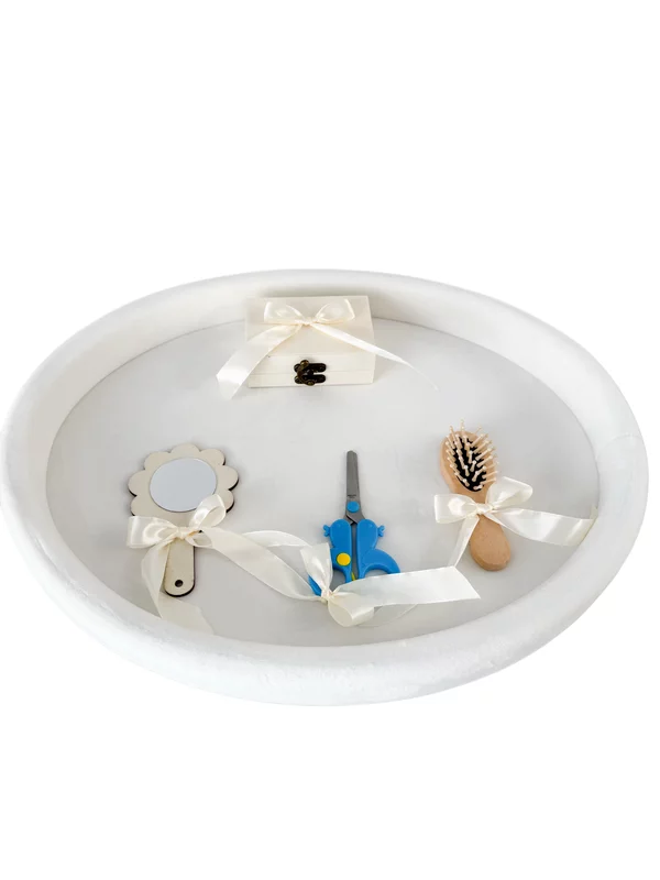 Set tavita alba baietei taiere mot 1 an - 6 piese picture - 3