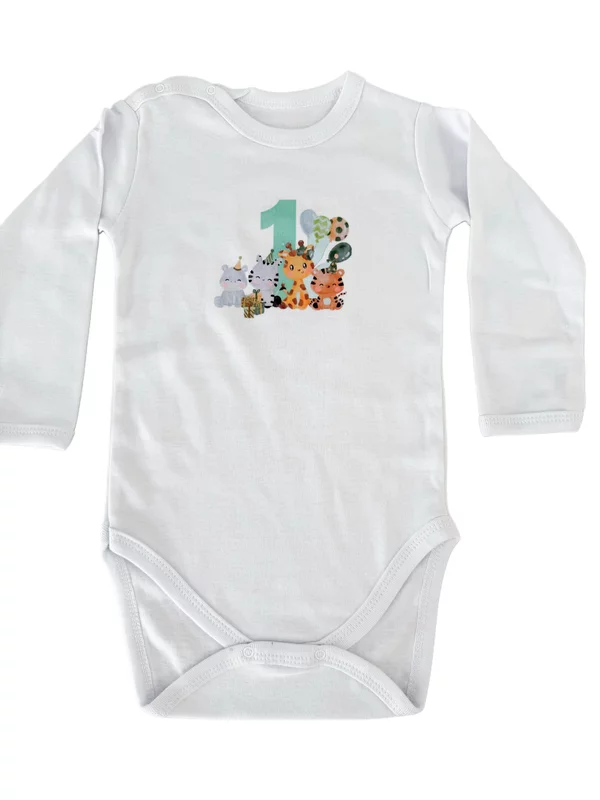 Set tavita alba baietei taiere mot 1 an - 6 piese picture - 2