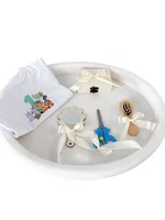 Set tavita alba baietei taiere mot 1 an - 6 piese picture - 1