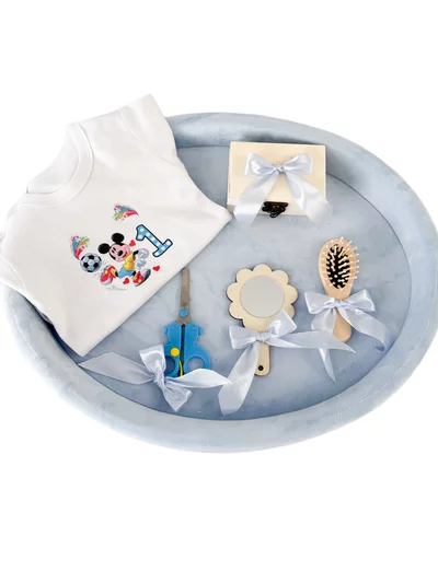 Set tavita bleu taiere mot 1 an - 6 piese