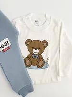 Trening copii 3 piese - albastru cu ursuleti picture - 3