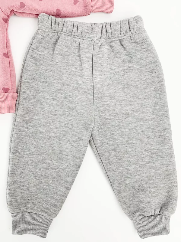 Trening Ecaterina fete 3 piese - roz cu gri picture - 3