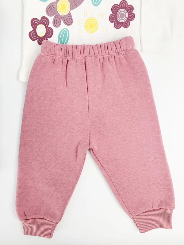 Trening Ecaterina fete 3 piese - verde cu roz picture - 4