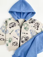 Trening gros copii 2 piese - albastru cu masinute picture - 2