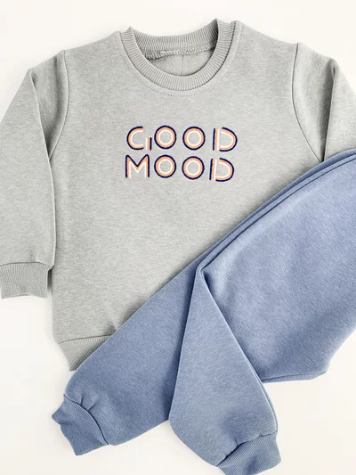 Trening gros copii 2 piese - gri