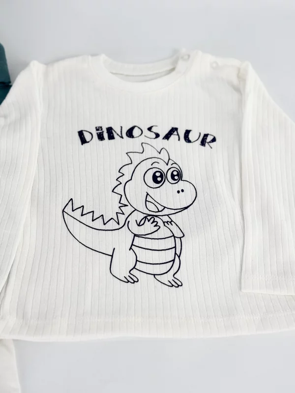 Trening verde baiat cu dinozauri picture - 3