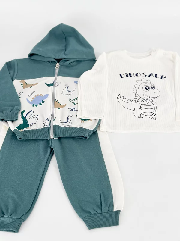 Trening verde baiat cu dinozauri picture - 5