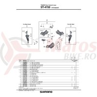 Ansamblu complet mecanism intern Shimano ST-4700 dreapta