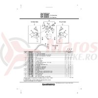 Ansamblu corp maneta Shimano ST-3300-7 stanga pentru dublu