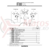 Ansamblu corp maneta Shimano ST-5600-L dreapta