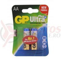 Baterie alcalina R6 AA 2 bucati/blister Ultraplus GP