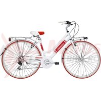 Bicicleta Adriatica Panarea Lady 28 rosu/alb