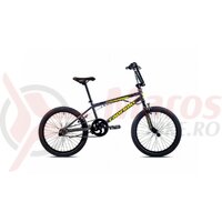 Bicicleta Capriolo Totem BMX grey-yellow 20