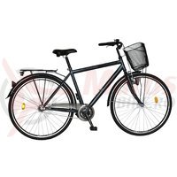 Bicicleta Citadinne 2831 gri inchis/negru
