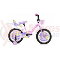Bicicleta copii Capriolo Viola light pink-white 16
