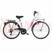 Bicicleta copii Aurelia 24'' Venere 6V Bianco