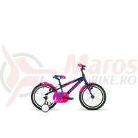 Bicicleta copii Drag 16 Alpha - albastru roz