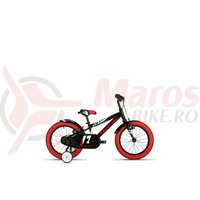 Bicicleta copii Drag 16 Alpha - negru rosu