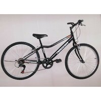 Bicicleta copii Neuzer Bobby Basic Revo, 24', 6V - Negru/Gri-Rosu