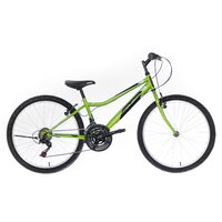 Bicicleta copii Neuzer Bobby Basic Revo, 24', 6V - Verde Neon/Negru-Alb
