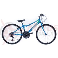 Bicicleta copii Neuzer Bobby Revo - 24” 18v Albastru D./Alb-Verde