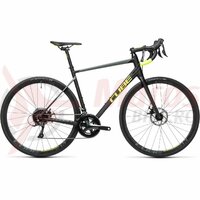 Bicicleta Cube Attain Pro Black/Flashyellow 2021