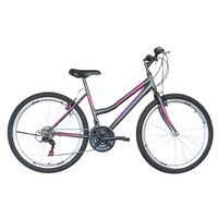 Bicicleta dama Neuzer Nelson 26' Basic Revo, 6V - Negru/Gri-Pink