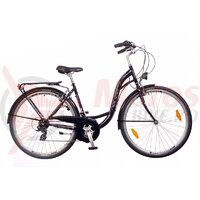 Bicicleta Dama Neuzer Ravenna 30 - 28''-Negru/Alb-Pink
