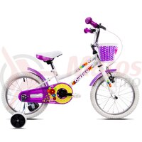 Bicicleta DHS 1602 Kids alba 2019