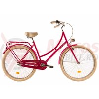 Bicicleta DHS 2636 Citadinne roz 2019
