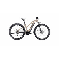 Bicicleta Electrica Cube REACTION HYBRID PERFORMANCE 500 ALLROAD, Metalicbrown Orange, Trapeze, 2023, Roti 29 inch