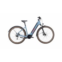 Bicicleta Electrica E-BIKE CUBE NURIDE HYBRID PERFORMANCE 500 ALLROAD EASY ENTRY Metalblue Red 2023