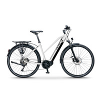 Bicicleta electrica eTrekking Levit MUSCA MX 630 Wh Mid White Pearl