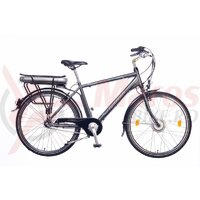 Bicicleta electrica Neuzer E-City Zagon - 26' Antracit/Gri-Albastru