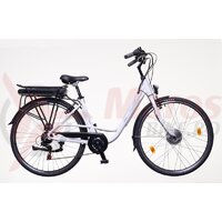 Bicicleta electrica Neuzer E-trekking Zagon Dama- 28' Alb/Gri-Albastru