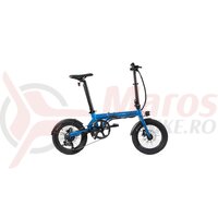 Bicicleta electrica pliabila EOVOLT City 4 - speed - albastra