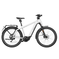 Bicicleta Electrica Riese & Muller Charger 3 GT Touring, Roti 28 Inch, Ceramic White, Marimea 49 cm, 625 Wh