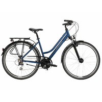 Bicicleta Kross TRANS 3.0 D, Roti 28 Inch, Marimea M (17 Inch), Albastru - Gri