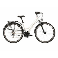 Bicicleta Kross TRANS 3.0 D, Roti 28 Inch, Marimea S(15 Inch), Alb