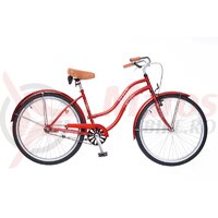 Bicicleta Neuzer dama Cruiser Beach 1v - 26'' Rosu Rubin /Alb
