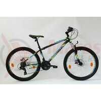 Bicicleta Sprint Active DD 26 2021 furca suspensie, turqoize matt/neon green