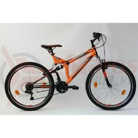 Bicicleta Sprint Element VB 26 2021 portocaliu neon/negru mat