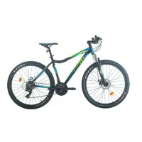Bicicleta Sprint Hunter MDB 27.5 Negru Mat/Cyan/Verde Neon