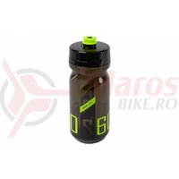 Bidon- Polisport- S600 - 600 ml, negru transparent/negru-verde lime