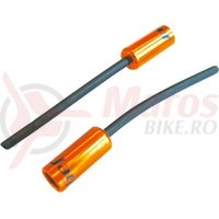 Cap bowden schimbator cu capat iesire plastic(32mm) Jagwire al portocaliu diametru 4,5mm