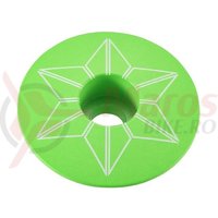 Capac furca Supacaz Star - verde neon (powder coated)