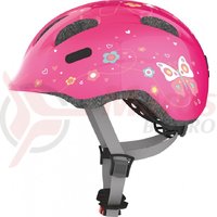 Casca bicicleta Abus Smiley 2.0 pink butterfly