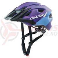 Casca bicicleta Cratoni AllRide (MTB) purple/blue matt